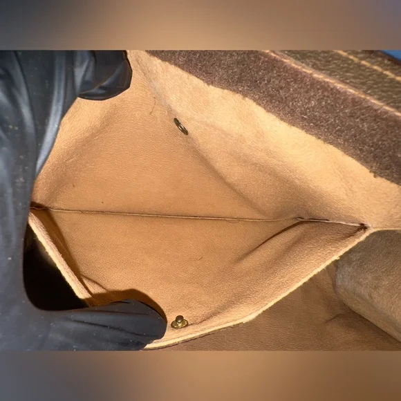 Gucci Vintage PVC/Leather GG Web Sherry Line Clutch. - Picture 12 of 16